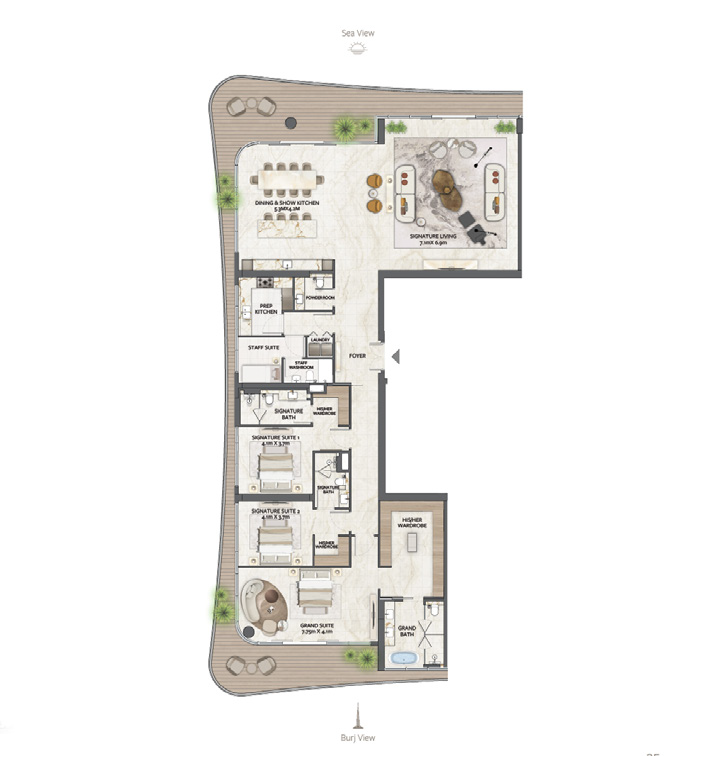 3-Bedroom plan