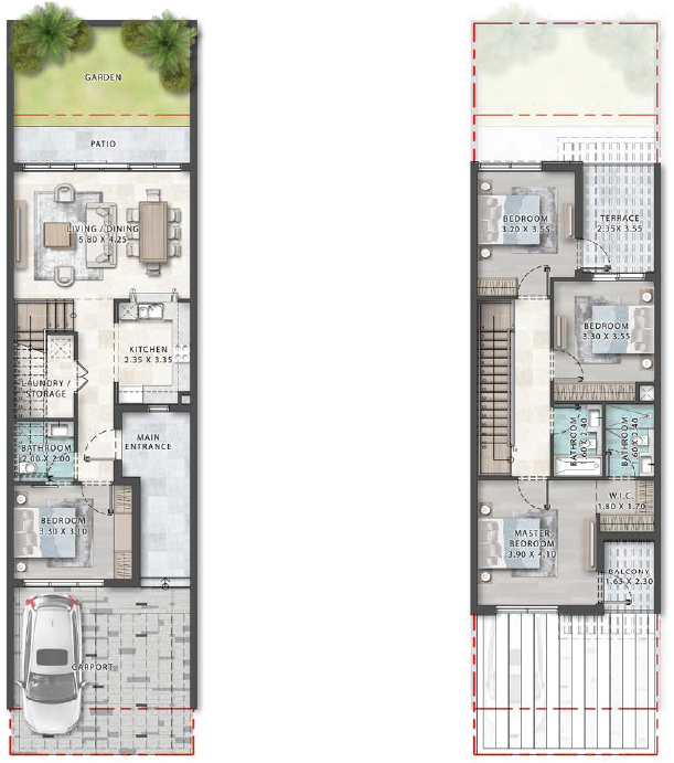 4-BEDROOM TOWNHOUSE